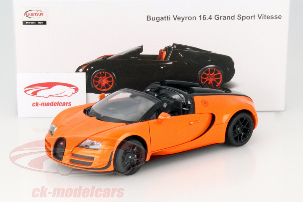 Rastar 1:18 Bugatti Veyron Grand Sport Vitesse - Orange Black