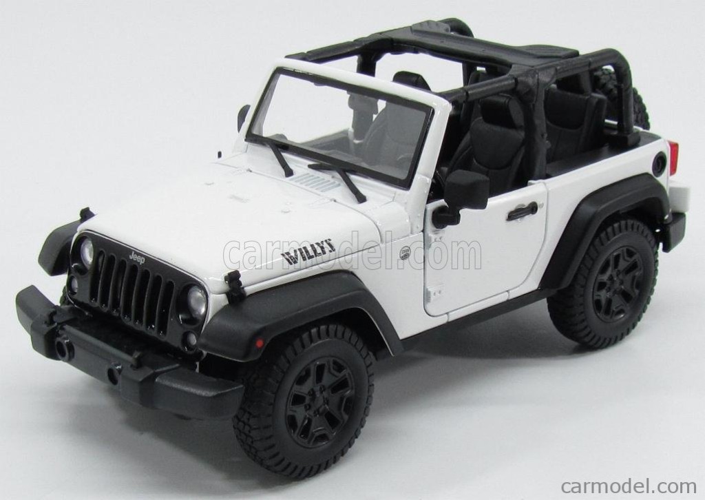 1:18 Maisto Jeep Wrangler Willys Wheeler 2014 - Front White