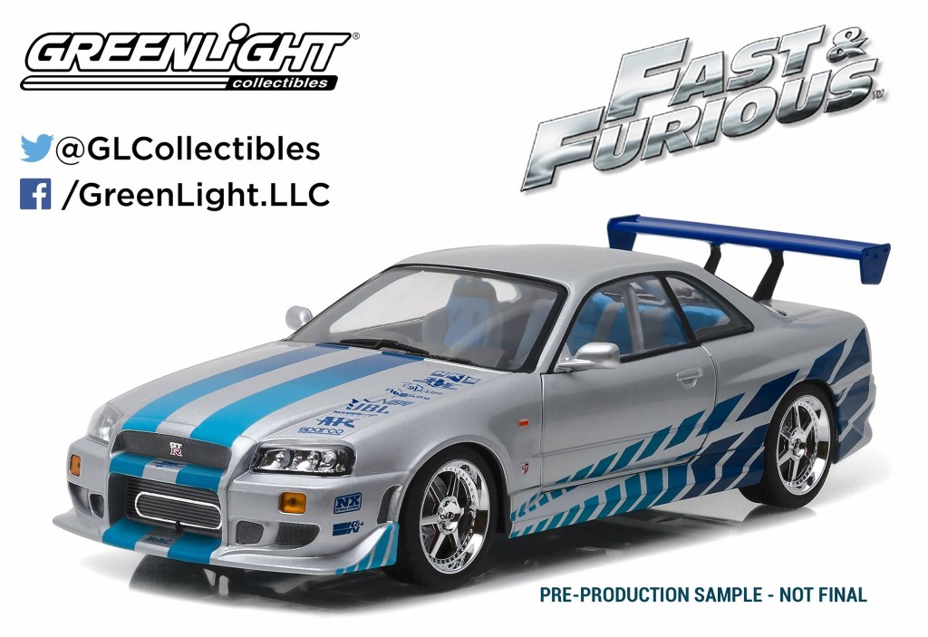 Greenlight Collectibles 2 Fast 2 Furious Skyline GT-R R34