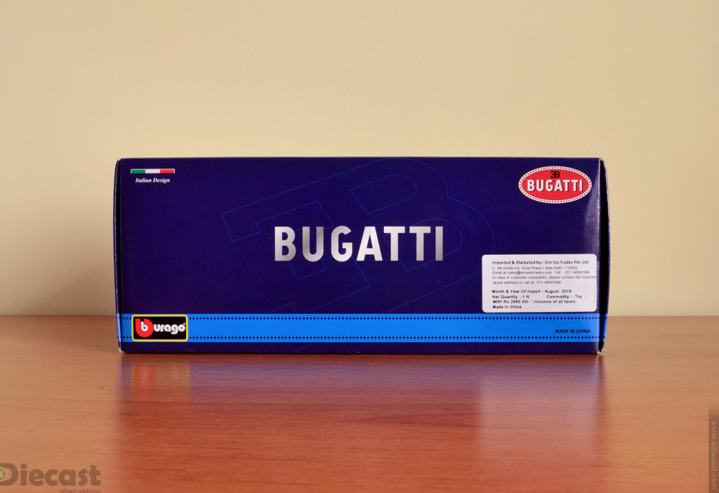 Bburago 1:18 Bugatti Chiron - Box