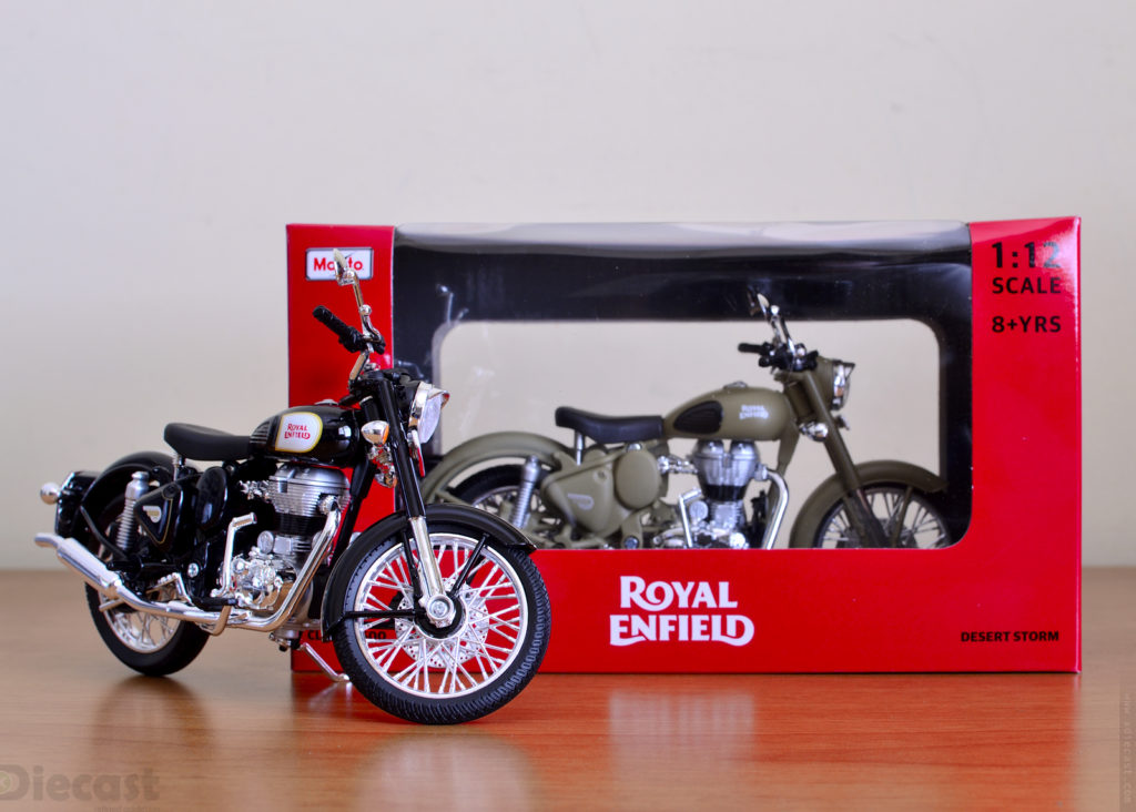 Maisto 1:12 Royal Enfield  Classic 500 Black - Unboxed