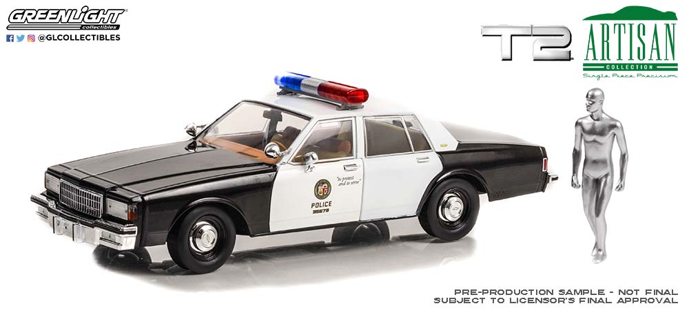 Greenlight Collectibles Terminator-2 Chevrolet Caprice Police - 1:18 Scale Diecast
