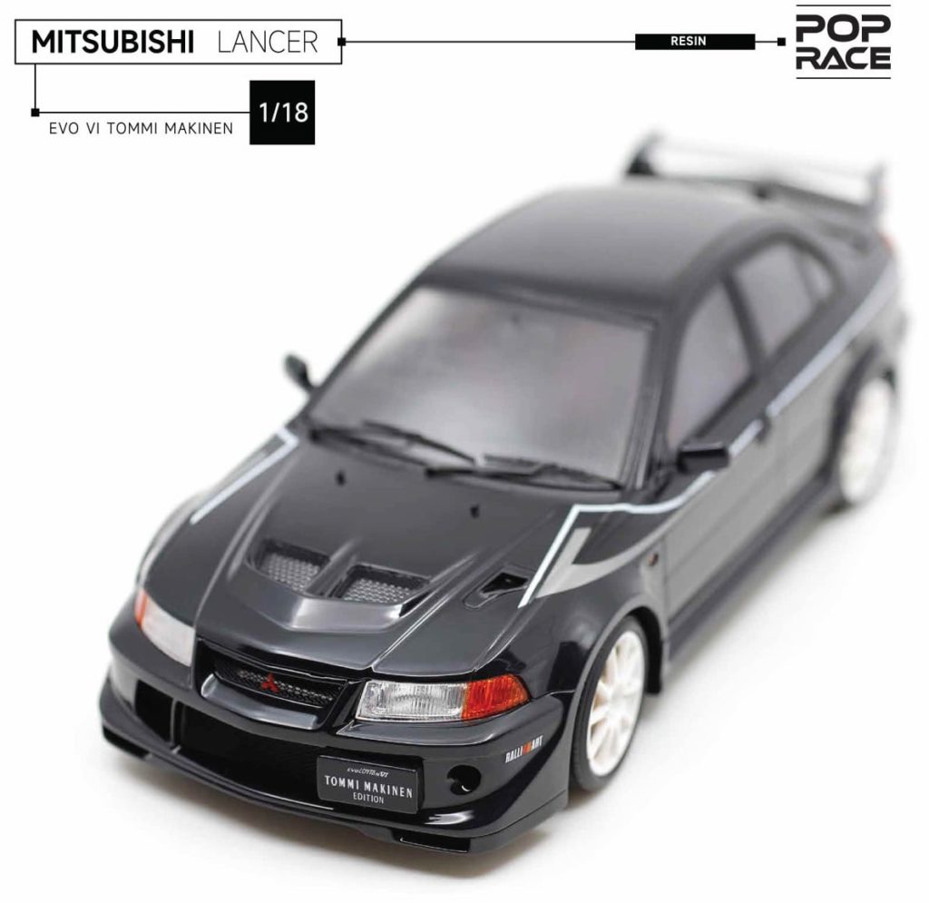 PopRace 1:18 Mitsubishi Lancer Evo6 Tommi Makinen - Black