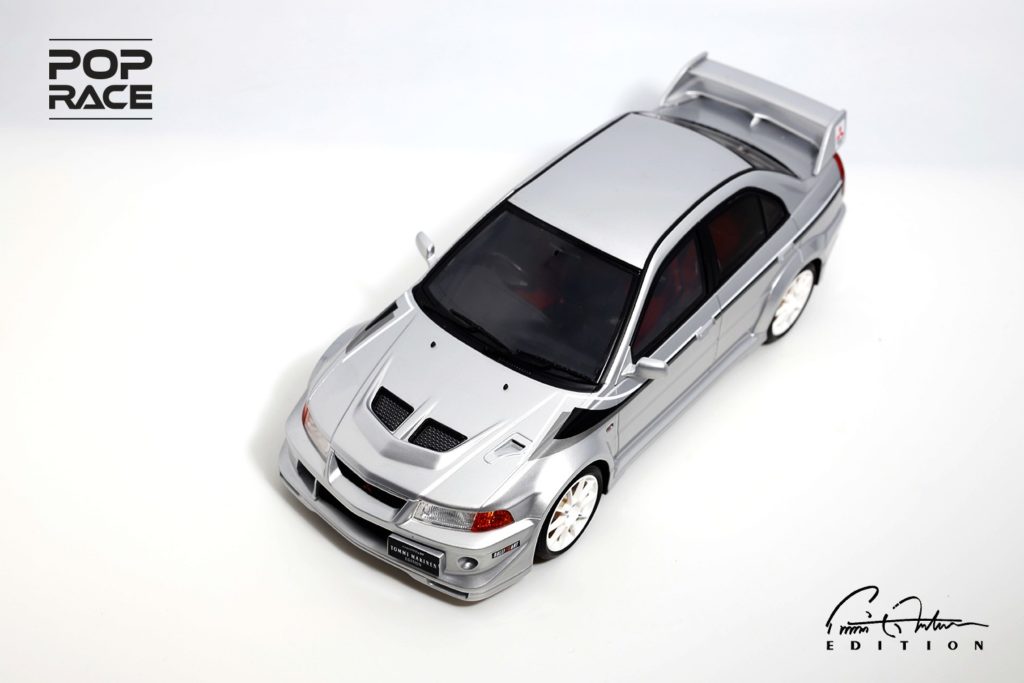 PopRace 1:18 Mitsubishi Lancer Evo6 Tommi Makinen - Silver