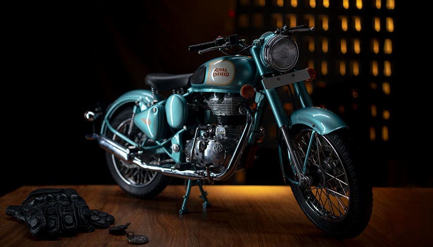 Royal Enfield Scale Model - Teal