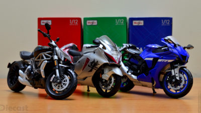 Maisto 1:12 Ducati X Diavel S,  2022 Suzuki Hayabusa and 2021 Yamaha R1 – Unboxing & First Look