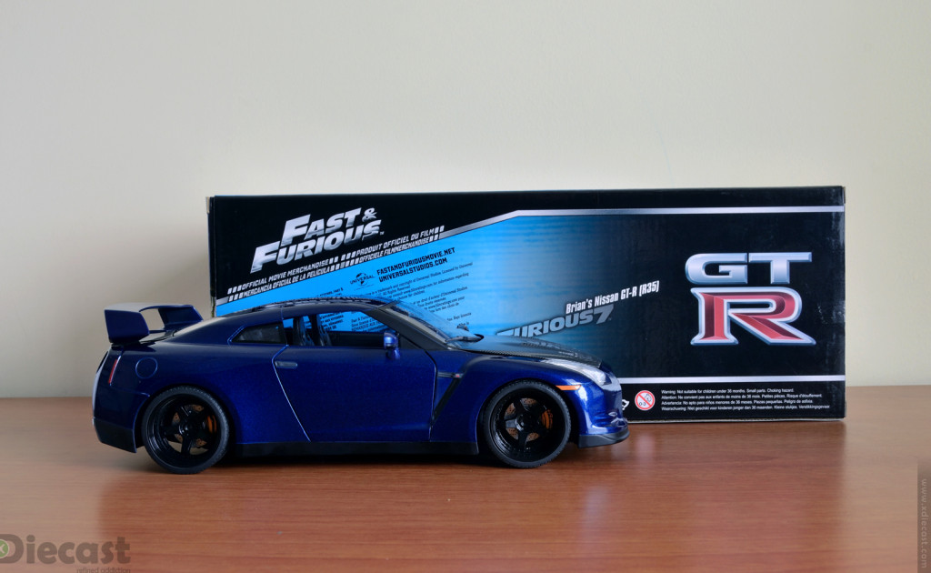 Jada Toys 1:18 scale Brian’s Nissan GT-R – Unboxed